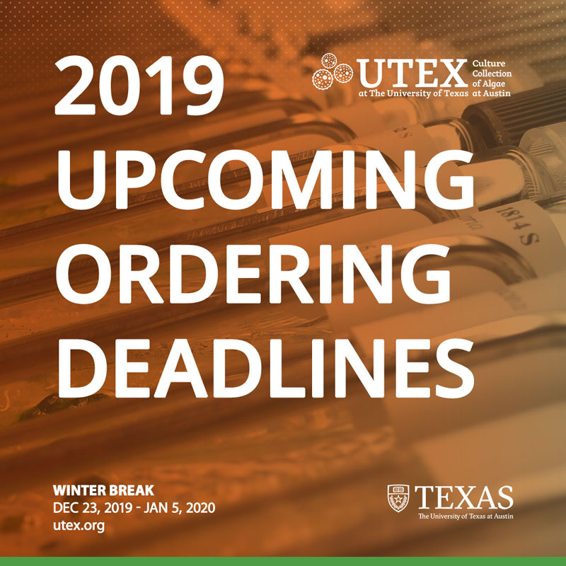 Upcoming 2019 Ordering Deadlines