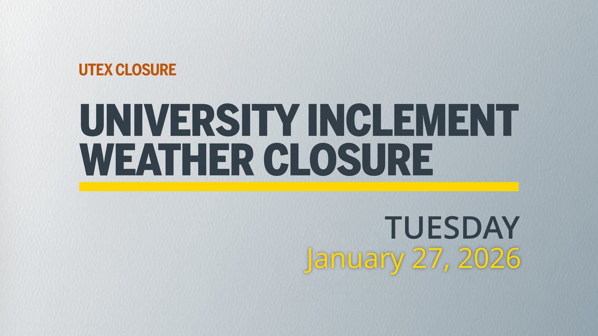 UPDATED: University Inclement Weather Closure | January 27, 2026